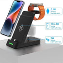 3 In 1 Wireless Charger Stand For iPhone 14 13 12 11 X Samsung S22 S21 Fast Charging Station Dock For Galaxy/Apple Watch AirPods