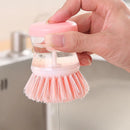 Pote de lavagem de cozinha escova de prato utensílios de lavagem com dispensador de sabão líquido acessórios de limpeza de cozinha doméstica